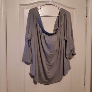 Off Shoulder Bow on Back tshirt tunic